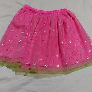 Glitter tulle mesh Girls skirt, size 5